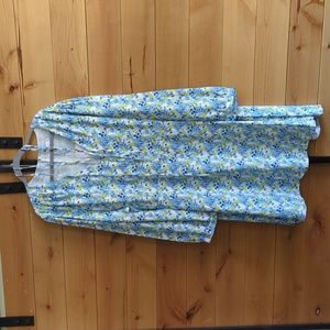 Glamorous Curve Blue/Yellow Floral Dress UK24 (4x?)